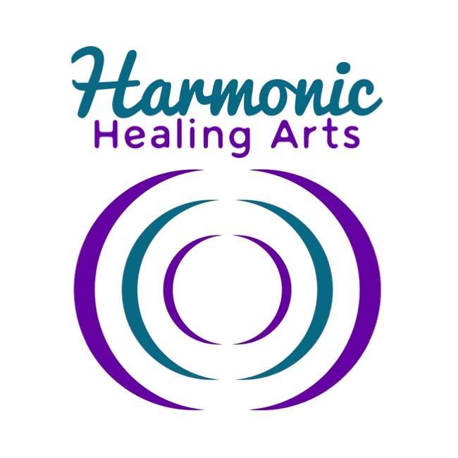Harmonic Healing Arts logo with concentric circles symbolizing holistic well-being