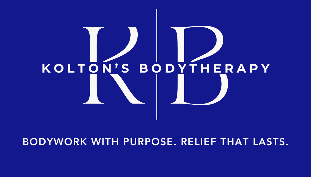 Kolton's Bodytherapy logo: Professional bodywork and lasting relief services