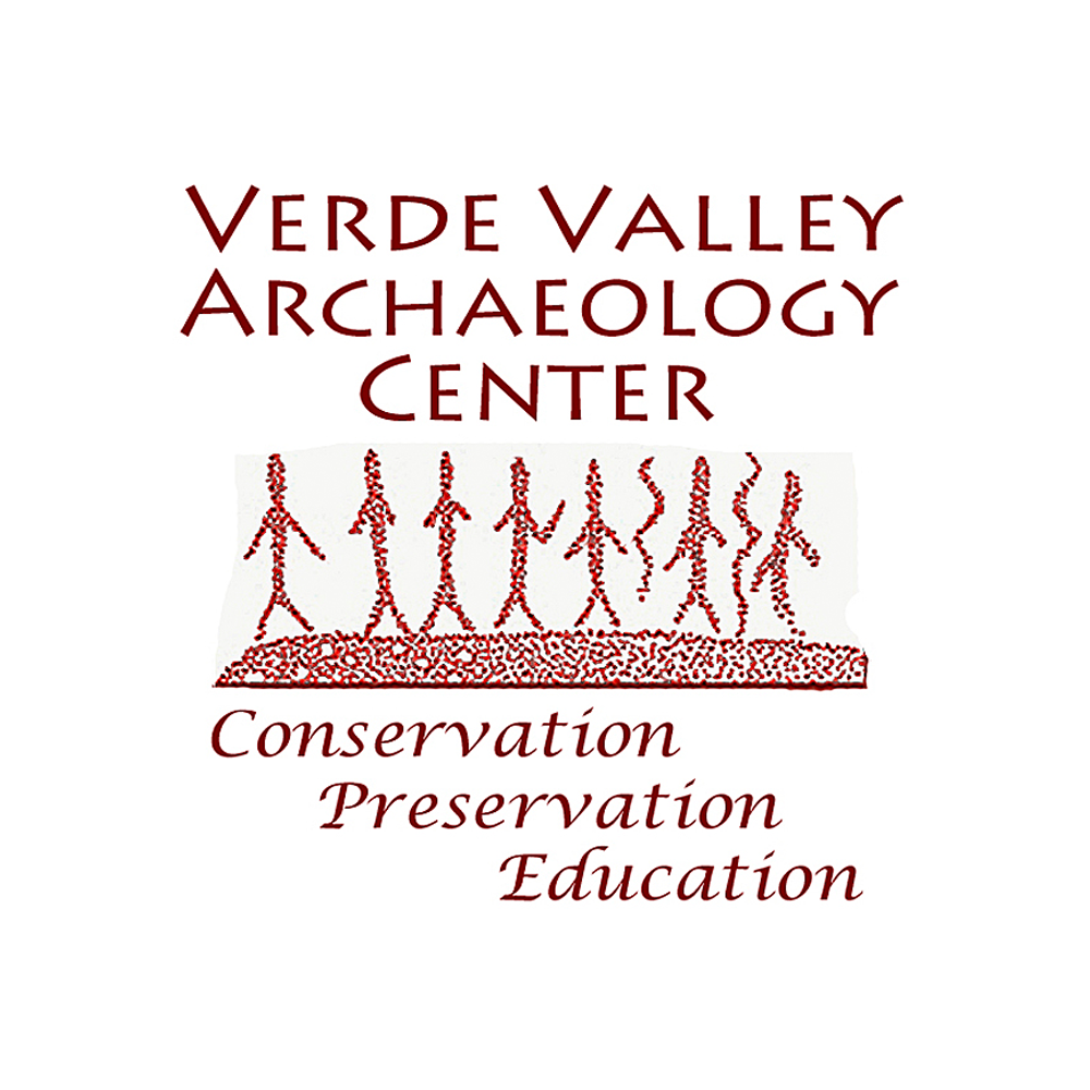 Verde Valley Archaeology Center logo emphasizing conservation, preservation, and education